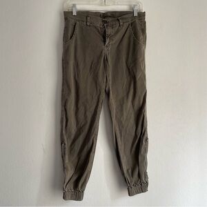 J Brand olive green slouchy high waisted jogger cargo style pants